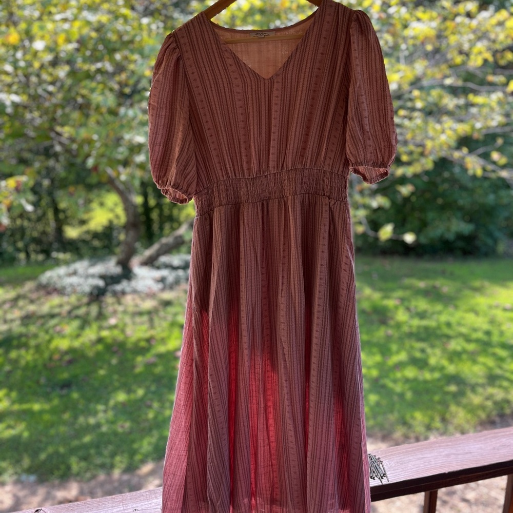Modest, Elegant Rose Midi Dress